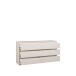 Schubkastenkommode >LISSON< in Sand - 153,5x79,9x42,2cm (BxHxT)