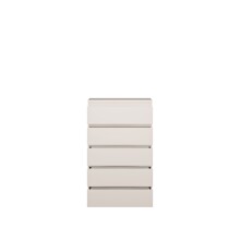 Schubkastenkommode >LISSON< in Sand - 77,2x128x42,2cm (BxHxT)