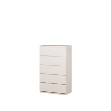 Schubkastenkommode >LISSON< in Sand - 77,2x128x42,2cm (BxHxT)