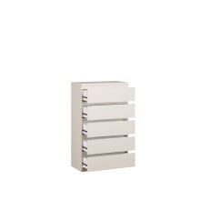 Schubkastenkommode >LISSON< in Sand - 77,2x128x42,2cm (BxHxT)