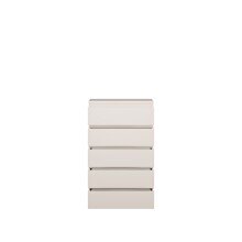 Schubkastenkommode >LISSON< in Sand - 77,2x128x42,2cm (BxHxT)