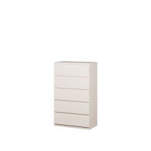 Schubkastenkommode >LISSON< in Sand - 77,2x128x42,2cm (BxHxT)