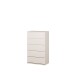 Schubkastenkommode >LISSON< in Sand - 77,2x128x42,2cm (BxHxT)