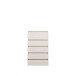 Schubkastenkommode >LISSON< in Sand - 77,2x128x42,2cm (BxHxT)