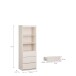 Stauraumregal >LISSON< in Sand - 60,4x176x42cm (BxHxT)