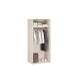 Drehtürenschrank >LISSON< in Weiss - 86,2x193,7x60,2cm (BxHxT)