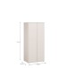 Drehtürenschrank >LISSON< in Weiss - 86,2x193,7x60,2cm (BxHxT)