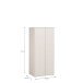 Drehtürenschrank >LISSON< in Weiss - 86,2x193,7x60,2cm (BxHxT)