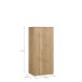 Drehtürenschrank >LISSON< in Mauvella Eiche Dekor - 86,2x193,7x60,2cm (BxHxT)