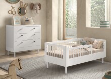 Babyzimmer-Komplettset >Buche massiv< (2-teilig) in...