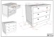Babyzimmer-Komplettset >Buche massiv< (2-teilig) in weiß - 144x60x74 (BxHxT)