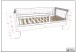 Babyzimmer-Komplettset >Buche massiv< (2-teilig) in weiß - 144x60x74 (BxHxT)