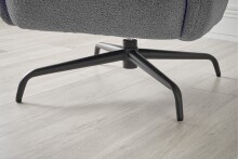Drehsessel >Tajo< Loungesessel 360° drehbar, anthrazit - 75x70x74cm (BxHxT)