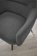 Drehsessel >Tajo< Loungesessel 360° drehbar, anthrazit - 75x70x74cm (BxHxT)