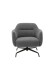 Drehsessel >Tajo< Loungesessel 360° drehbar, anthrazit - 75x70x74cm (BxHxT)