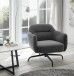 Drehsessel >Tajo< Loungesessel 360° drehbar, anthrazit - 75x70x74cm (BxHxT)