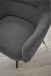 Drehsessel >Tajo< Loungesessel 360° drehbar, anthrazit - 75x70x74cm (BxHxT)