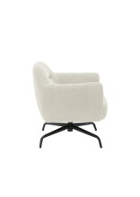 Drehsessel >Tajo< Loungesessel 360° drehbar, creme - 75x70x74cm (BxHxT)