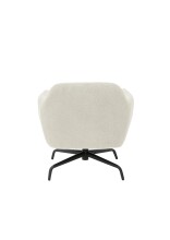 Drehsessel >Tajo< Loungesessel 360° drehbar, creme - 75x70x74cm (BxHxT)