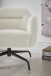 Drehsessel >Tajo< Loungesessel 360° drehbar, creme - 75x70x74cm (BxHxT)
