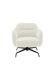Drehsessel >Tajo< Loungesessel 360° drehbar, creme - 75x70x74cm (BxHxT)
