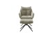 Drehsessel >PARKER< 360° drehbar, Loungesessel cappuccino - 76x83x79cm (BxHxT)