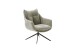 Drehsessel >PARKER< 360° drehbar, Loungesessel cappuccino - 76x83x79cm (BxHxT)