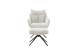 Drehsessel >PARKER< 360° drehbar, Loungesessel creme - 76x83x79cm (BxHxT)