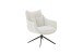 Drehsessel >PARKER< 360° drehbar, Loungesessel creme - 76x83x79cm (BxHxT)