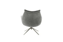 Drehsessel >PARKER< 360° drehbar, Loungesessel anthrazit - 76x83x79cm (BxHxT)