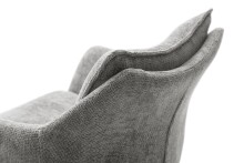 Drehsessel >PARKER< 360° drehbar, Loungesessel anthrazit - 76x83x79cm (BxHxT)