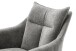 Drehsessel >PARKER< 360° drehbar, Loungesessel anthrazit - 76x83x79cm (BxHxT)