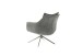 Drehsessel >PARKER< 360° drehbar, Loungesessel anthrazit - 76x83x79cm (BxHxT)