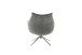 Drehsessel >PARKER< 360° drehbar, Loungesessel anthrazit - 76x83x79cm (BxHxT)