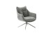 Drehsessel >PARKER< 360° drehbar, Loungesessel anthrazit - 76x83x79cm (BxHxT)