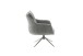 Drehsessel >PARKER< 360° drehbar, Loungesessel anthrazit - 76x83x79cm (BxHxT)