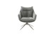 Drehsessel >PARKER< 360° drehbar, Loungesessel anthrazit - 76x83x79cm (BxHxT)