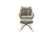 Drehsessel >PARKER< 360° drehbar, Loungesessel cappuccino - 76x83x79cm (BxHxT)