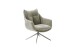 Drehsessel >PARKER< 360° drehbar, Loungesessel cappuccino - 76x83x79cm (BxHxT)