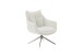 Drehsessel >PARKER< 360° drehbar, Loungesessel creme - 76x83x79cm (BxHxT)