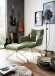 Drehsessel >PARKER< 360° drehbar, Loungesessel olive - 76x83x79cm (BxHxT)