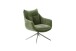 Drehsessel >PARKER< 360° drehbar, Loungesessel olive - 76x83x79cm (BxHxT)