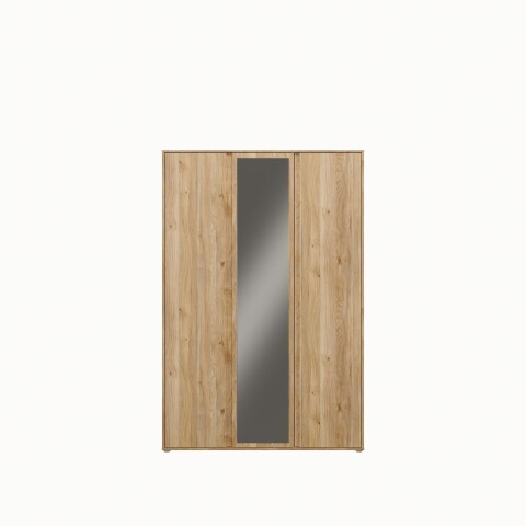Drehtürenschrank >LISSON< in Mauvella Eiche Dekor - 129,5x193,7x60,2cm (BxHxT)