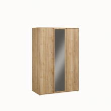 Drehtürenschrank >LISSON< in Mauvella Eiche Dekor - 129,5x193,7x60,2cm (BxHxT)