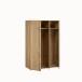 Drehtürenschrank >LISSON< in Mauvella Eiche Dekor - 129,5x193,7x60,2cm (BxHxT)