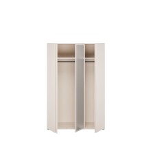 Drehtürenschrank >LISSON< in Sand - 129,5x193,7x60,2cm (BxHxT)