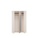 Drehtürenschrank >LISSON< in Sand - 129,5x193,7x60,2cm (BxHxT)