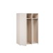 Drehtürenschrank >LISSON< in Sand - 129,5x193,7x60,2cm (BxHxT)