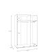 Drehtürenschrank >LISSON< in Sand - 129,5x193,7x60,2cm (BxHxT)