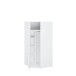 Eckkleiderschrank >LISSON< in Weiss - 92,2x193,7x92,2cm (BxHxT)